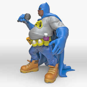 Personaggio dell'eroe hip-hop scultura giocattolo in resina su misura - Product Image 4