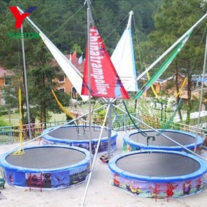Cheap Price Amusement Park Rides Fairground Manege Attraction 4 Stage in 1 Jump Euro <strong>Bungee</strong> Trampoline for Sale - Product Image 2