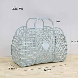Panier de Rangement de Bain Portable en Plastique <span class=keywords><strong>Diamant</strong></span>, Panier à Linge Souple, Paniers Divers pour Salle de Bain – Vente en Gros - Product Image 3