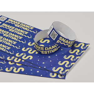 Bracelets étanches [AnyWristband] en TYVEK entièrement colorés, type connecté, 25 mm (1 pouce) pour événements - Product Image 2