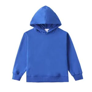 100% cotton hoodie for kids Customized pullover boutique hooded sweatshirt for kids