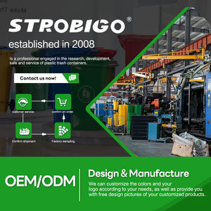 Poubelle mobile à roulettes de 120 L, bac à déchets, poubelle de 120 litres avec roulettes - Product Image 2