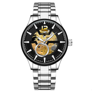Montre pour homme, étanche, bracelet en acier, montre tendance, montre automatique mécanique - Product Image 3