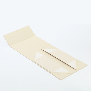 Custom Paper Packaging Logo Embossed Raise Beige Women Gifts <b>Box</b> Rigid Cardboard Folding Magnetic Paper Boxes - Product Image 3
