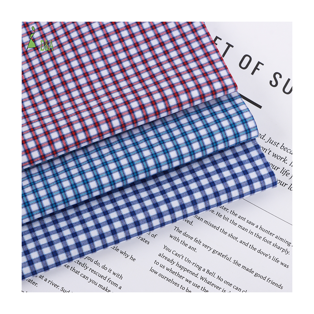 Factory Price 40% Polyester 30%Cotton 30%Viscose 116gsm Plaid Fabric Student School Uniform Fabric Fabrics for Clothing