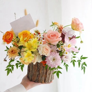 Chất Lượng Tốt Nhất Handmade Phong Cách Thanh Lịch Tay Khắc Cổ Chân Bình Cho Trang Trí Gỗ Chậu Hoa Gỗ <span class=keywords><strong>Planter</strong></span> Hộp - Product Image 4