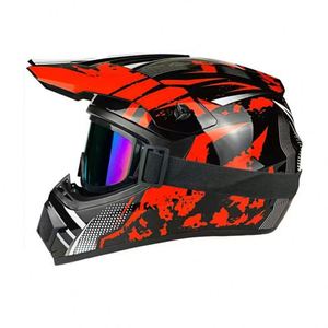 Fábrica personalizada motocicleta Predator casco cara completa araña diseño de plástico para montar deportes punto al por mayor - Product Image 2