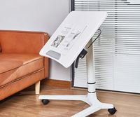 Bureau debout réglable moderne OMNI, table pour ordinateur portable, mobilier de bureau confortable