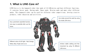 Robot Humanoide Bípedo con Visión Artificial para Educación, Venta al Por Mayor |   Kit de Programación de Robot Bailarín con Control por Aplicación, 18 Servomotores, Luces LED Multicolores - Product Image 4