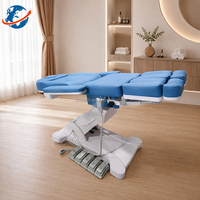 Table de massage électrique de luxe moderne pour salon, spa, clinique, traitement, chaise de soin du visage, 4 moteurs, réglable, incurvée, lit de beauté cosmétique