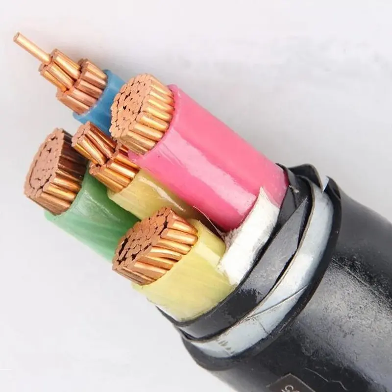 Câble électrique blindé BASSE Tension Câble d'alimentation souterrain Câble PVC Xlpe 70mm 95mm 120mm 185mm 240mm 300mm 3/4/5 Core