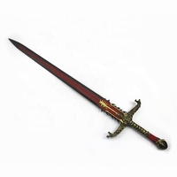 Espada Larga de Simulación de Warcraft, Réplica de Excalibur de Elfo Oscuro, Espada de Juguete de PU, Armas Periféricas de Anime, 120x30cm, Cosplay de Halloween