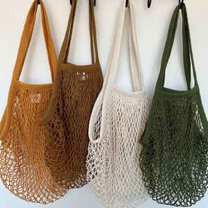 Sac de courses réutilisable en coton tissé, sac de courses en filet, sac écologique lavable pour oreillers et literie, échantillon gratuit - Product Image 2