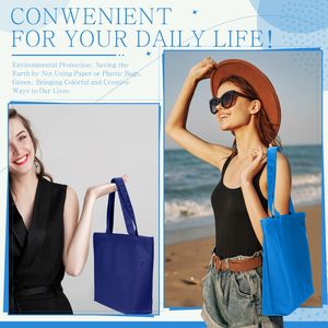Sac fourre-tout promotionnel personnalisé en toile de coton recyclable avec poche et logo imprimé – Sacs fourre-tout naturels - Product Image 5