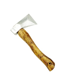 Lama assiale affilata lucida a specchio superficie liscia materiale peso manico in <span class=keywords><strong>noce</strong></span> in acciaio al carbonio ascia da campeggio per esterni - Product Image 1