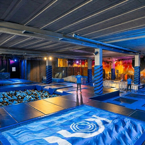 Nouvel équipement de <span class=keywords><strong>trampoline</strong></span> intérieur commercial, <span class=keywords><strong>trampoline</strong></span> professionnel de saut à l'élastique pour les parcs d'attractions pour enfants - Product Image 3