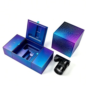 Cajas de Regalo Magnéticas Personalizadas de Alta Gama, Vacías, de <span class=keywords><strong>Doble</strong></span> Puerta, para Empaque de Cámara - Product Image 2