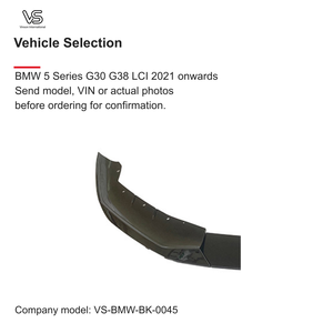 Lèvre avant pour BMW Série 5 G30 G38 LCI 2021 et suivants - Product Image 2