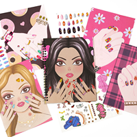Livre de conception d'ongles personnalisé, kit d'art fait main DIY, jouets éducatifs de coloriage et d'artisanat pour enfants, échantillon gratuit, livraison rapide pour filles