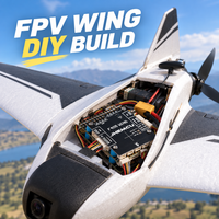 Contrôleur de vol à aile fixe JHEMCU F405 pour avion RC, carte de contrôle de vol F405, INAV OSD IIC, six récepteurs UART