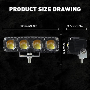 Mini faros LED, luces de conducción, lentes de cuatro ojos, focos delanteros para motocicleta, luz de trabajo, lámpara antiniebla, Bombilla DRL para coche, camión, SUV, ATY - Product Image 2