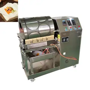 Automatic Commercial Egg Roll Skin Wrapper Maker Spring Roll Wrapper fazendo Pastry Making Machine