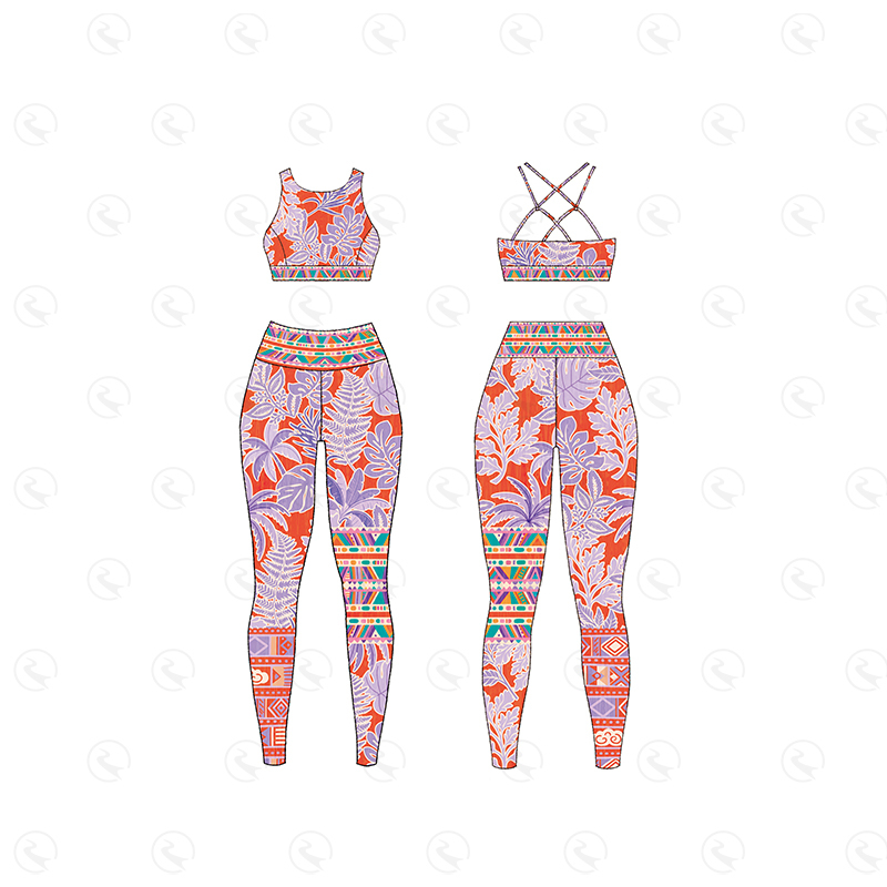 Women's Solid Color 2-Piece Gym Fitness Sets High Waist Pants Quick Dry Workout Yoga Activewear Eco-Friendly