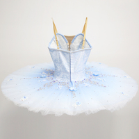 T0291 Jupes tutu classiques pour adultes cousues à la main Vêtements de danse professionnels pour ballet Tutus bleus pour filles