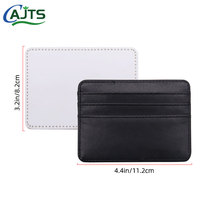 Porte-cartes en cuir PU à sublimation, étui à cartes pour femmes et hommes, porte-cartes d'identité