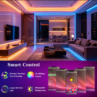 Tira de Luces LED RGBW RGB Flexible con Certificación CE y RoHS, 60, 96, 120 LED, 24 V, 12 V, Alta Densidad, Alto Brillo, RGB+Blanco Personalizado, 3000 K, 4000 K, 6000 K