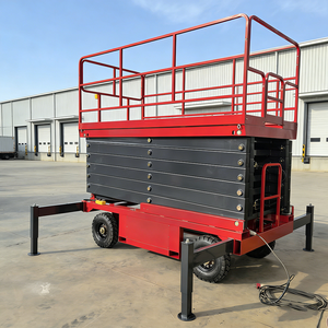 แพลตฟอร์มยกไฟฟ้าแบบกรรไกร ขนาด 6ม. 8ม. 10ม. 12ม. 14ม. ขายดี สำหรับงานที่สูง - Product Image 5