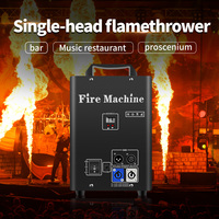 Lance-flammes à tête unique 100W en aluminium, machine à flamme pour scène de boîte de nuit, sécurité DMX512, allumeur à distance, effets spéciaux, lance-flammes