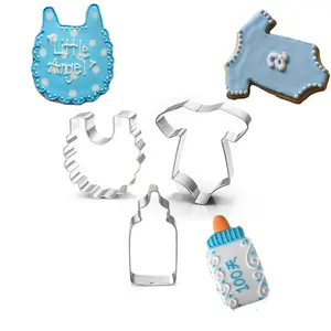 <span class=keywords><strong>Emporte</strong></span>-pièce en acier inoxydable Empreinte de bébé T-shirt Biscuit Moule pour baby shower - Product Image 2