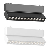 DGLUX Luminaire à grille magnétique linéaire moderne pour hôtel, salon, bureau, magasin de détail, décoration de plafond, 48V 12W Ra90 LED