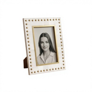 AZ ENTERPRISES Decorative Bone Inlay Resin <b>Mosaic</b> Photo Frame Luxury Home Accent Handmade Artisan Craft Eco-Friendly - Product Image 4