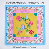 Tapis de Mahjong pliable moderne de luxe en caoutchouc écologique, durable et portable, pour table de Mahjong américain professionnel