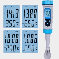 Nouvelle cuillère intelligente Bluetooth multifonctionnelle avec électrode, tête TDS SALT SG EC TEMP 5 en 1, testeur de qualité de l'eau