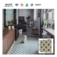 Mosaïque de carreaux de céramique d'escalier personnalisé étanche au design de restaurant vintage pour mur, sol et dosseret