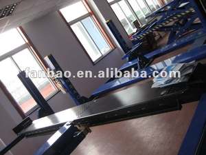 4つのポストスチールダブルシリンダー油圧車リフトホイールストッパーCE認定4000kg車体修理用容量 - Product Image 5