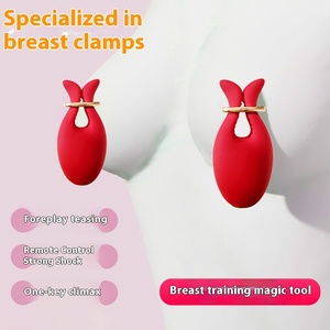 Vibrateur de luxe en silicone pour pinces à tétons, jouet sexuel pour couple, punition, plaisir sexy, jouets sexuels pour adultes, orgasme féminin, SM, en boîte - Product Image 4