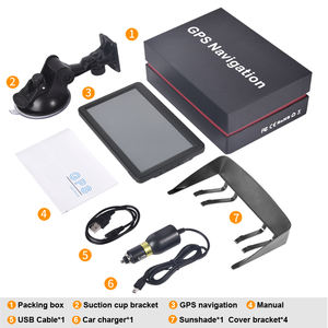 Dernières cartes 7 pouces écran tactile capacitif 8GB BT voiture stéréo <span class=keywords><strong>satellite</strong></span> Auto camion GPS navigateurs pour voitures avec Mpas gratuit - Product Image 5