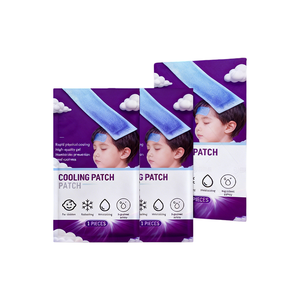 Terapia Fria na Testa para Crianças Usando Adesivos Redutores de Febre para Reduzir a Febre Fisicamente - Product Image 3