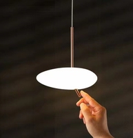 2023 Simple mode Art famille lumières nouveau lustre en verre plafond suspendu pendentif lampadaire forme ovale verre