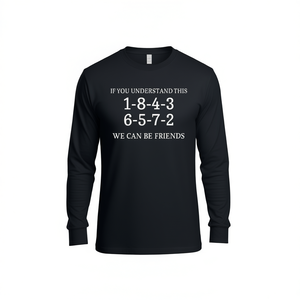 Maglietta a maniche lunghe con sequenza di accensione 1-8-4-3-6-5-7-2 per appassionati di auto - Product Image 1