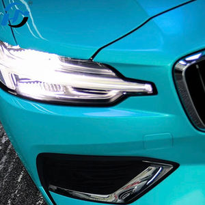 Venta al por mayor PET TPU Cast Foshan Factory HD Metallic brillante <span class=keywords><strong>Maya</strong></span> Sea Blue Car Wrap Vinilo 1.52X1 8M/5X60FT Un tamaño de rollo completo - Product Image 5