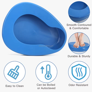 Adults Easy-to-Clean Design Disposable Plastic <strong>Bedpan</strong> for Handicap-Disabled Rehabilitation Therapy Supplies Made for Females