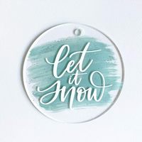 25 pièces d'ornements en acrylique transparent - Disques circulaires vierges de 3,5 pouces avec trou pour décorations de Noël, étiquettes cadeaux, plaques nominatives, souvenirs