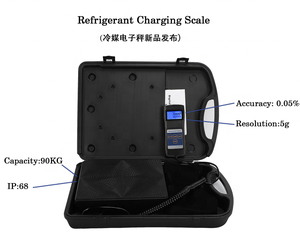 ओम समर्थित डिजिटल 50kg 100kg रेफ्रिजरेटर चार्जिंग स्केल pvc सामग्री - Product Image 6
