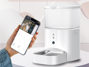 원격 앱 제어 기능이있는 스마트 애완 동물 피더 3L 자동 개 사료 디스펜서 타이밍 그릇 음성 비디오 지침이있는 애완 동물 용품 - Product Image 5