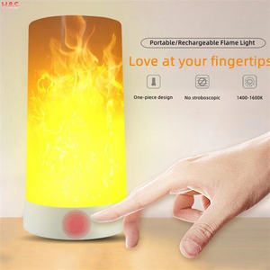 Mise à niveau des ampoules à flamme LED contrôlées <span class=keywords><strong>par</strong></span> l'application téléphonique Lampe décorative d'émulation <span class=keywords><strong>de</strong></span> plusieurs couleurs pour Halloween Vintage Noël - Product Image 3